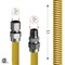 Flextron Gas Line Hose 5/8'' O.D.x18'' Len 1/2" FIPxMIP Fittings Yellow Coated Stainless Steel Flexible FTGC-YC12-18C - alternate 3